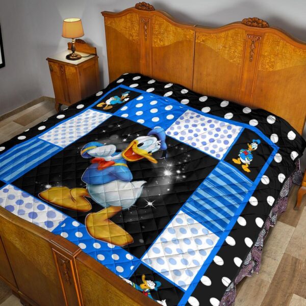 donald duck quilt blanket funny cartoon fan gift idea vad4a