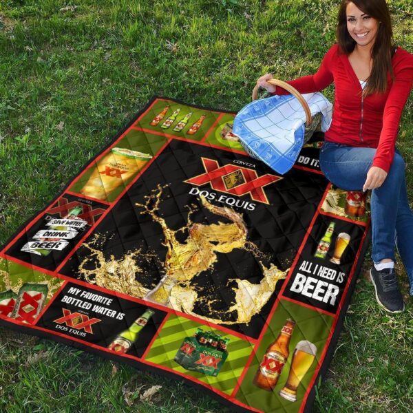 dos equis quilt blanket all i need is beer gift 1kllk