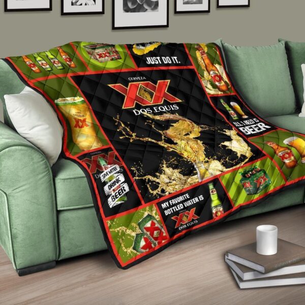 dos equis quilt blanket all i need is beer gift 6nyqn