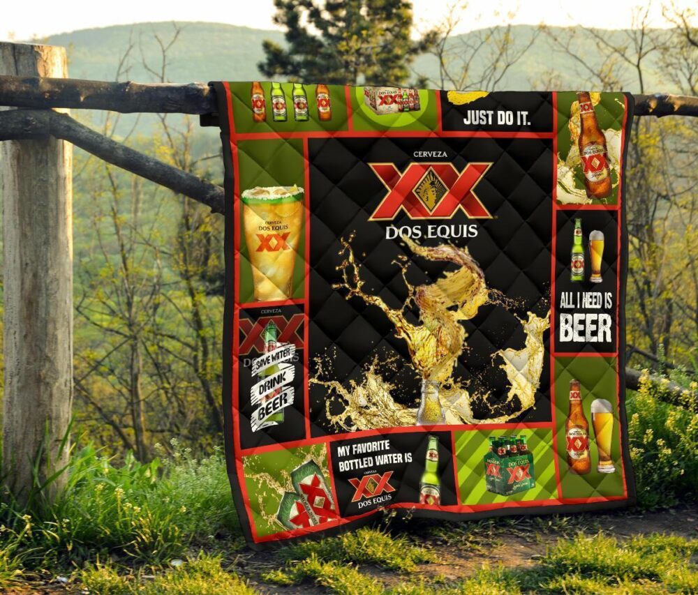 Dos Equis Quilt Blanket All I Need Is Beer Gift