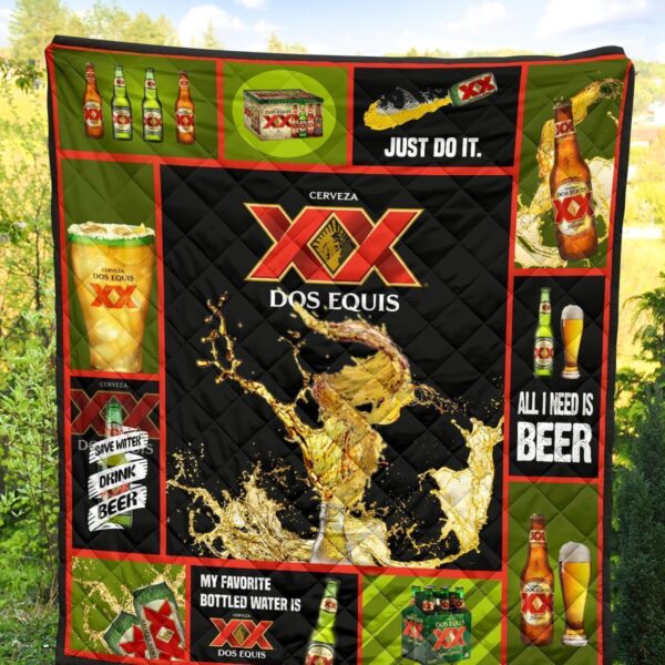 dos equis quilt blanket all i need is beer gift mbhv9