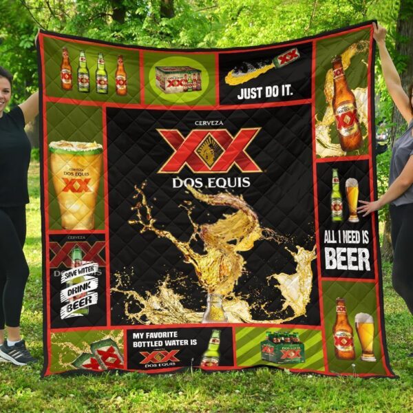 dos equis quilt blanket all i need is beer gift nw6we