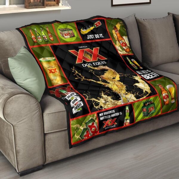 dos equis quilt blanket all i need is beer gift wcj6m