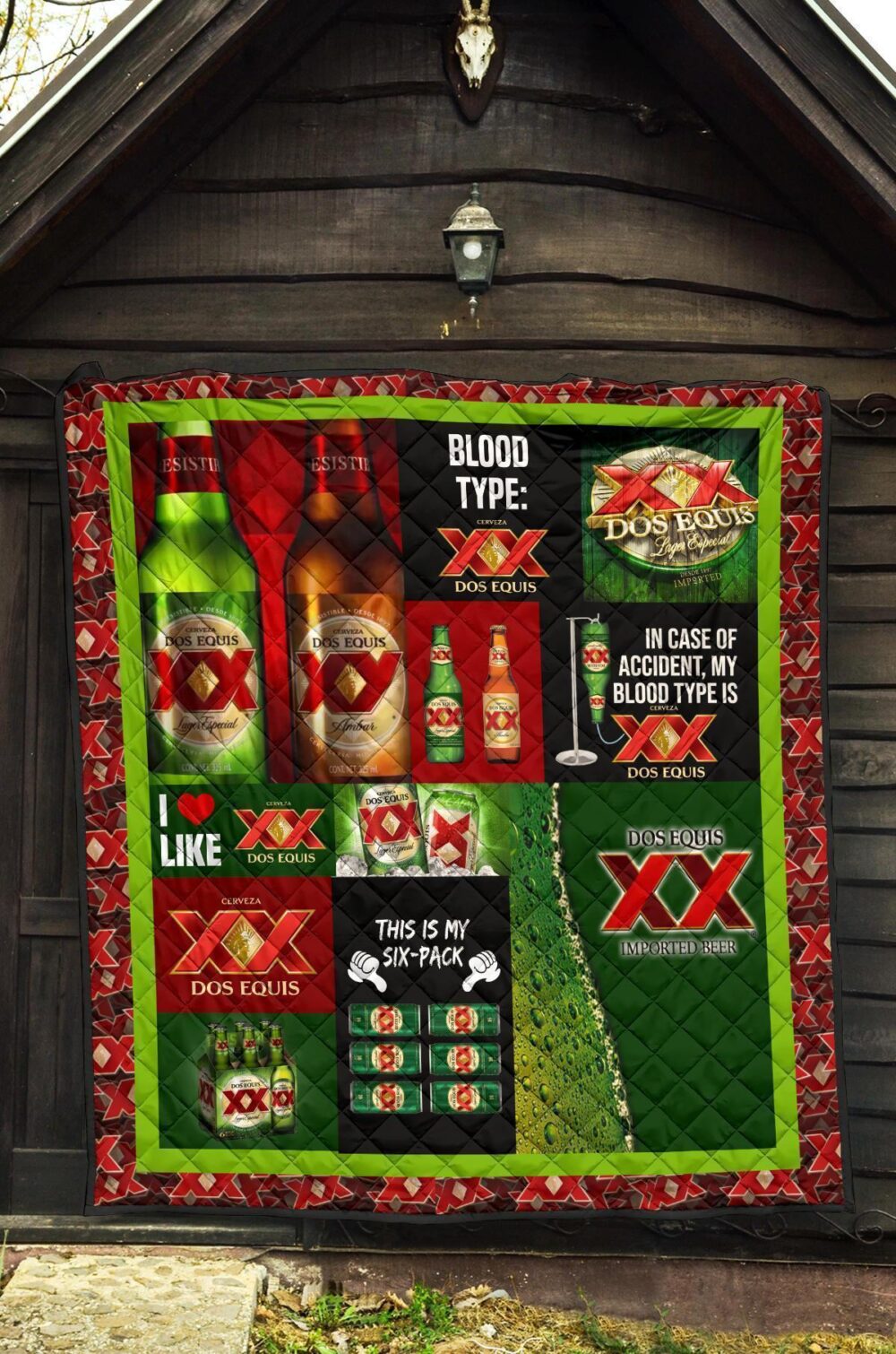 Dos Equis Quilt Blanket Funny Gift For Beer Lover