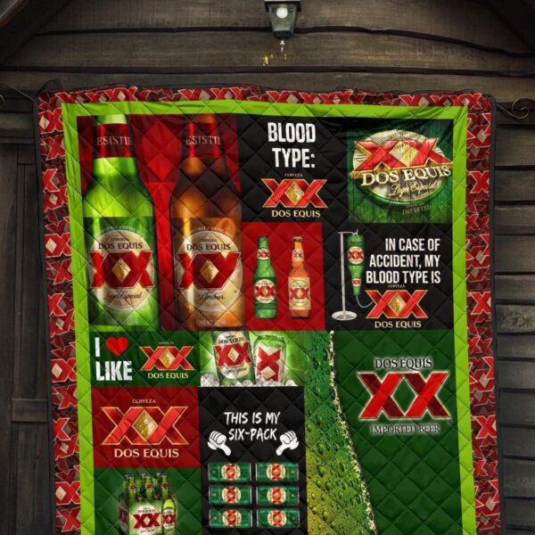 dos equis quilt blanket funny gift for beer lover en0sr