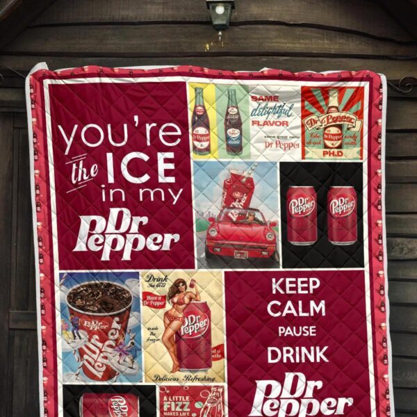 dr peeper quilt blanket funny gift for soft drink lover 1c0xs