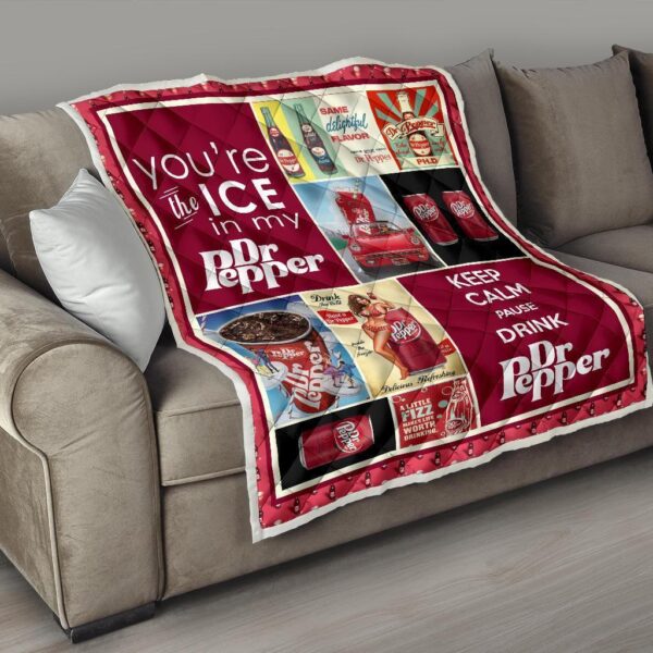 dr peeper quilt blanket funny gift for soft drink lover ajgxb