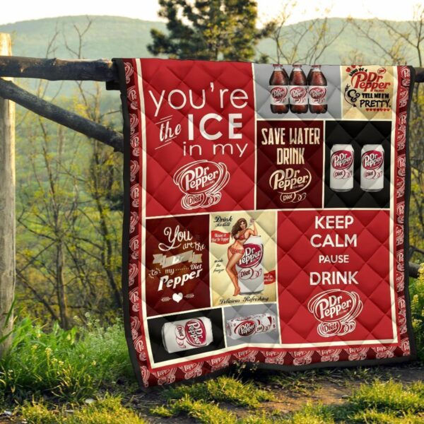 dr pepper diet quilt blanket funny gift for soft drink lover hymrj