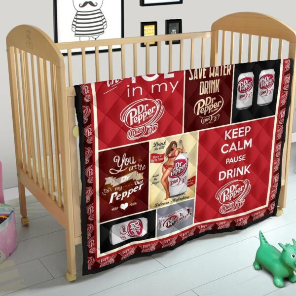 dr pepper diet quilt blanket funny gift for soft drink lover paxvy