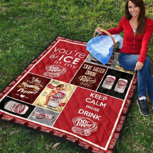 dr pepper diet quilt blanket funny gift for soft drink lover q2tqv