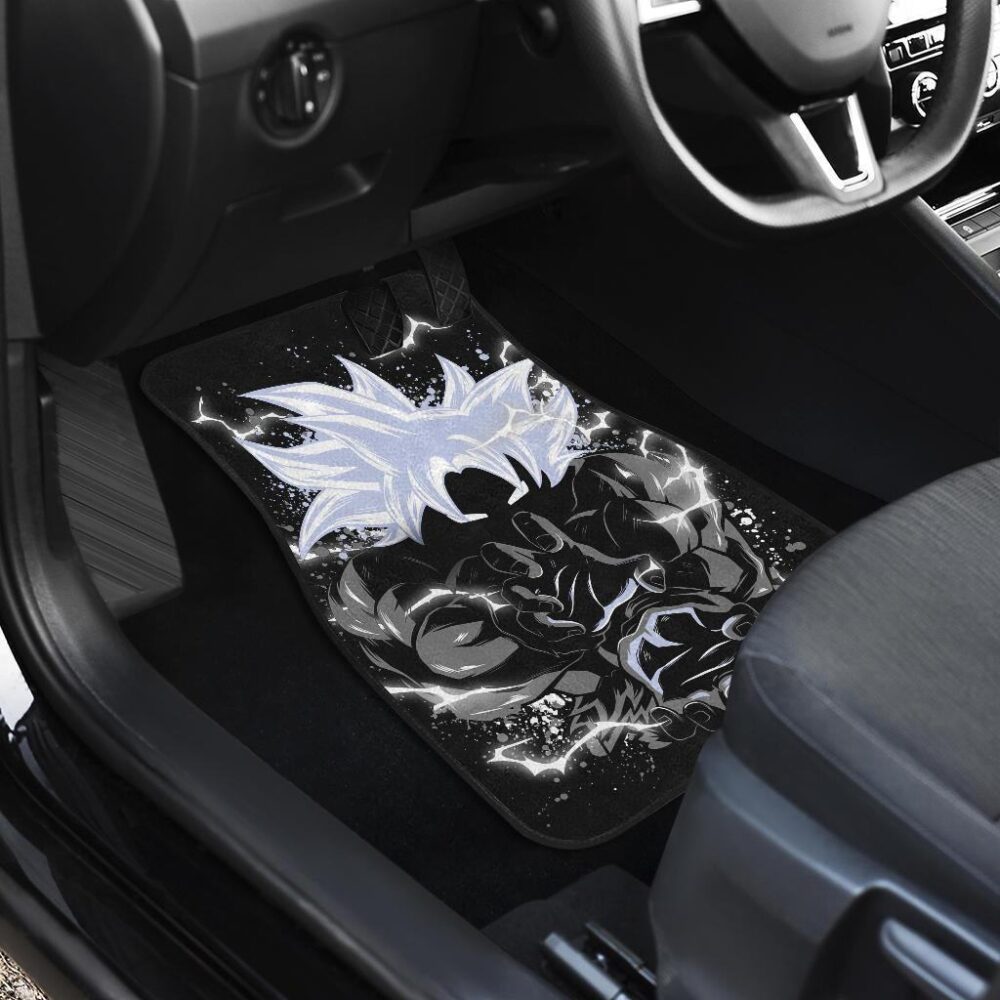 Dragon Ball Car Floor Mats | Goku MUI Black & White Car Floor Mats