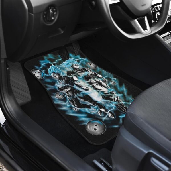 dragon ball car floor mats goku vegeta blue super saiya in black theme car floor mats hmjfs