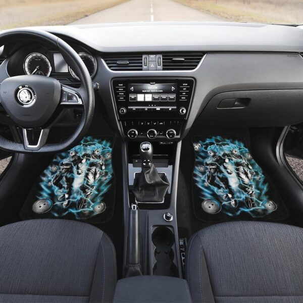 dragon ball car floor mats goku vegeta blue super saiya in black theme car floor mats rq5kh