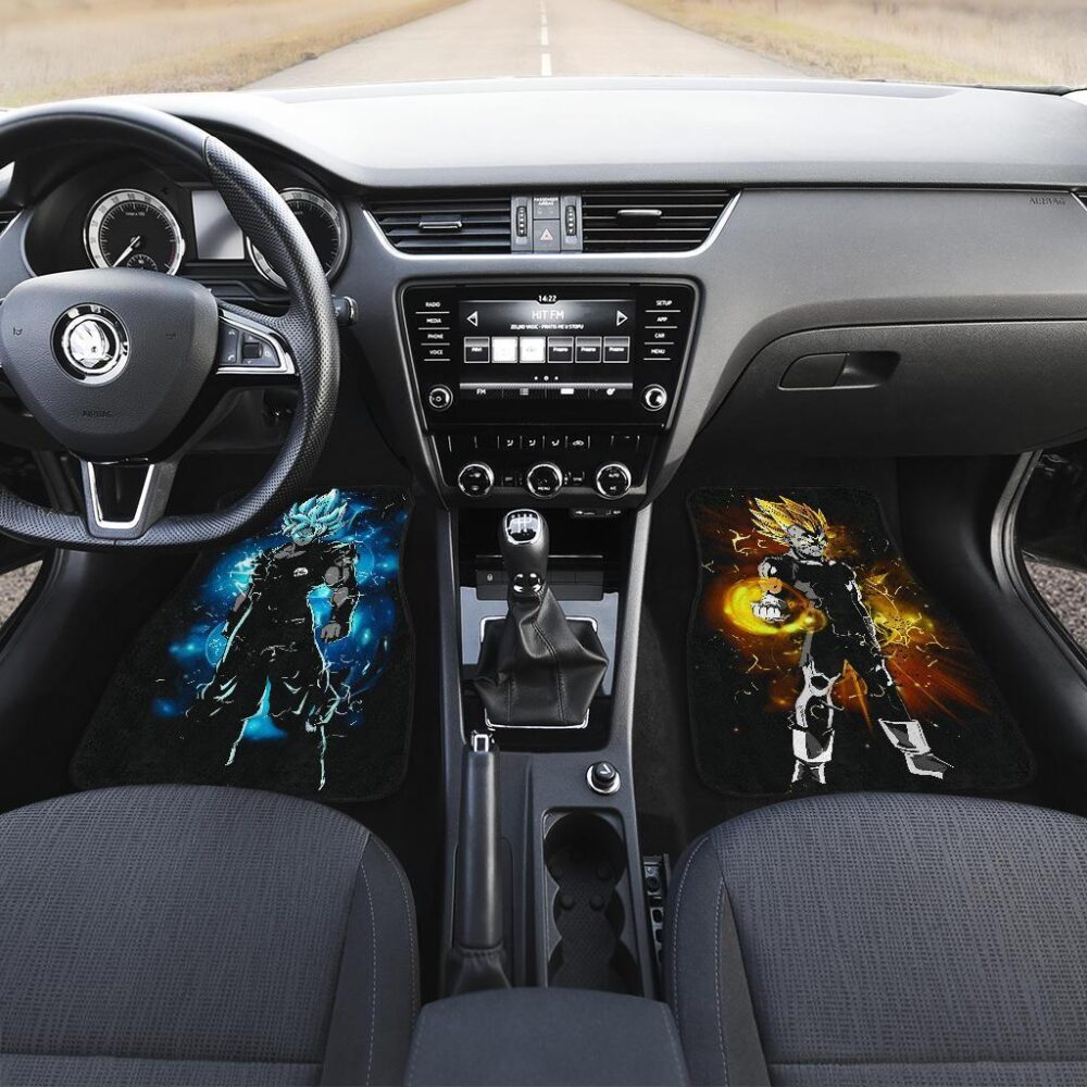 Dragon Ball Car Floor Mats | Goku & Vegeta Ultimate Saiyan Fight Car Floor Mats