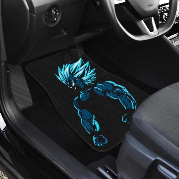 dragon ball car floor mats goku vs vegeta blue skin in black theme car floor mats emosi