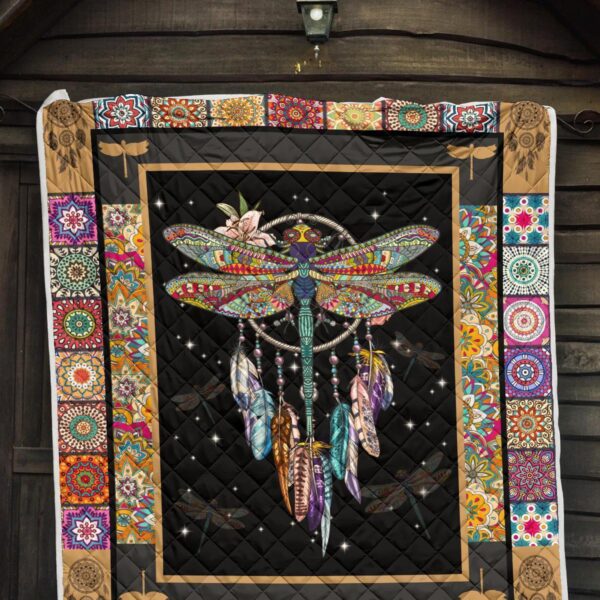 dreamcatcher native dragonfly quilt blanket amazing gift idea 2cozm