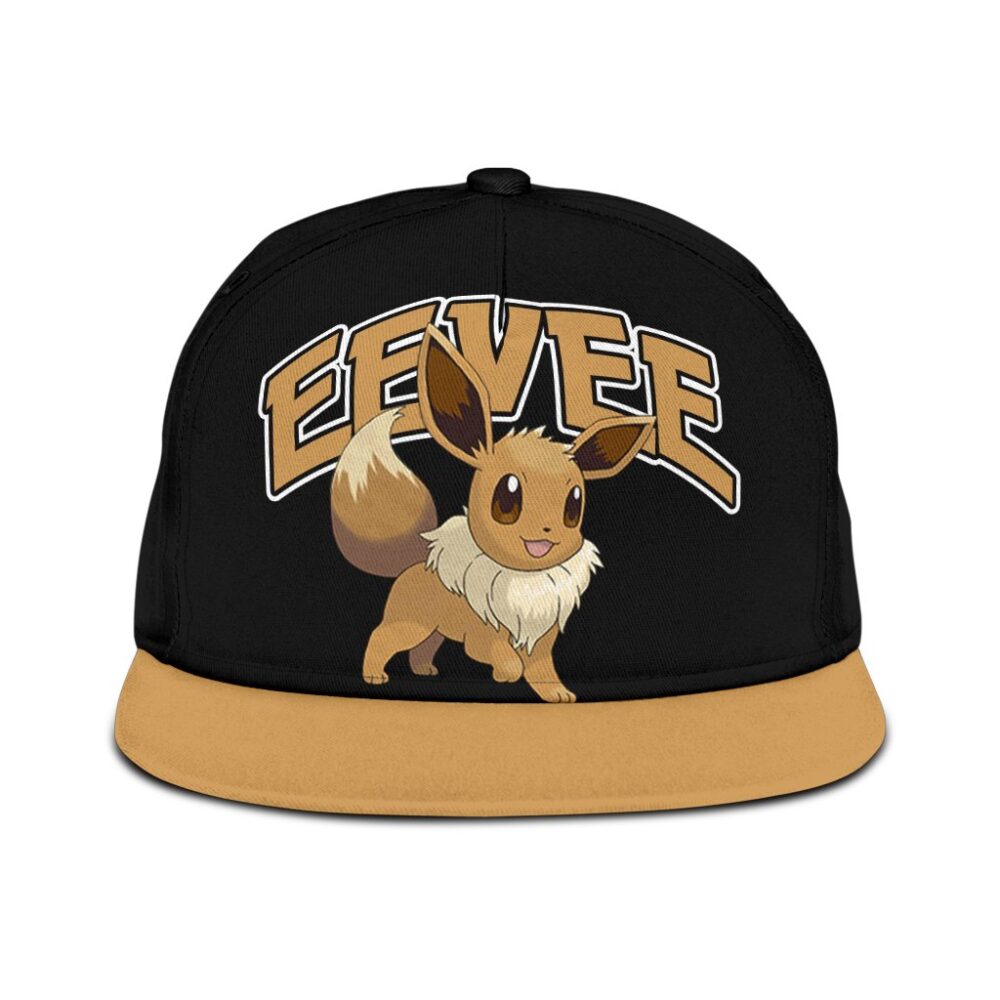 Eevee Snapback Hat Anime Fan Gift Idea