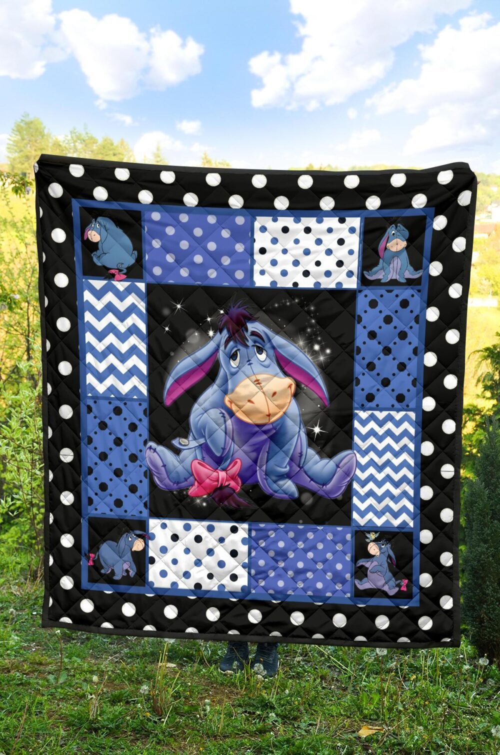 Eeyore Quilt Blanket Cute Gift Idea For Cartoon Fan