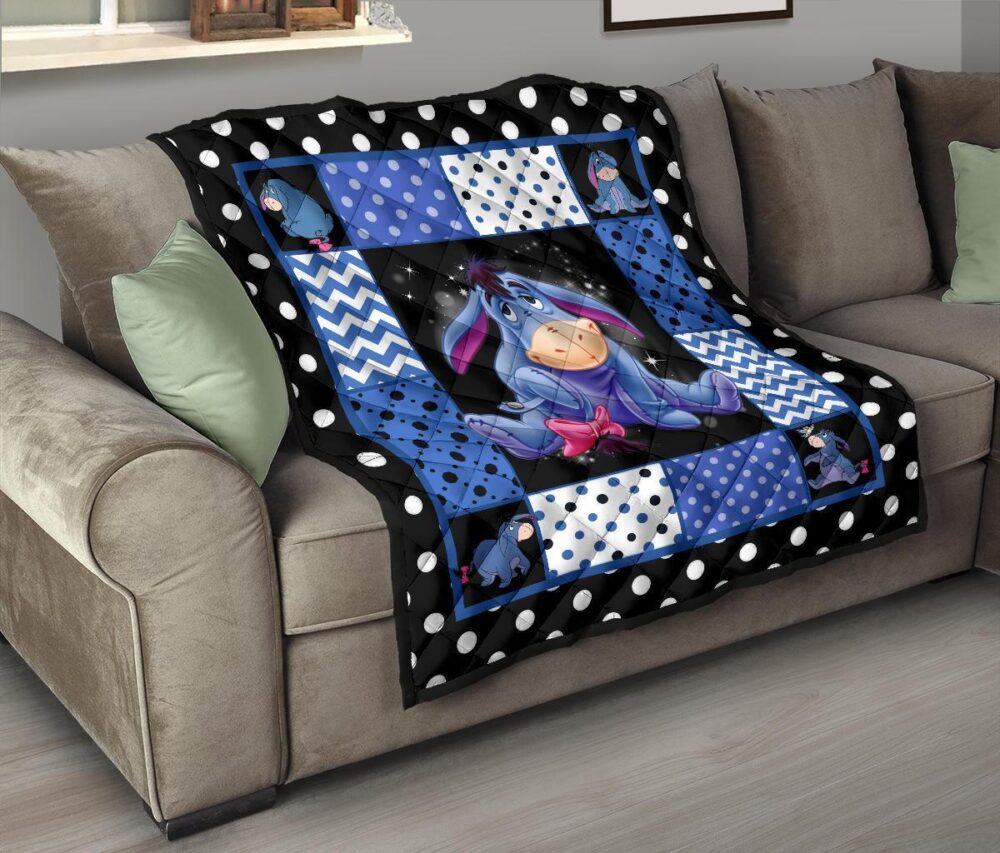 Eeyore Quilt Blanket Cute Gift Idea For Cartoon Fan