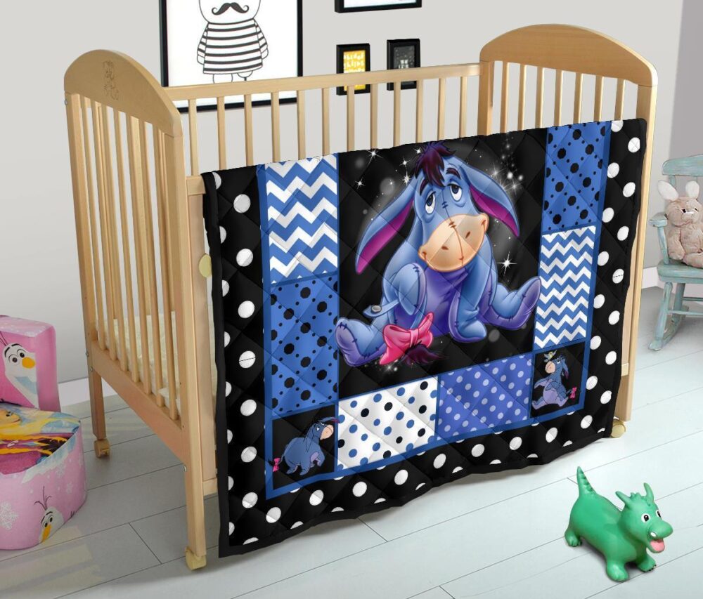 Eeyore Quilt Blanket Cute Gift Idea For Cartoon Fan