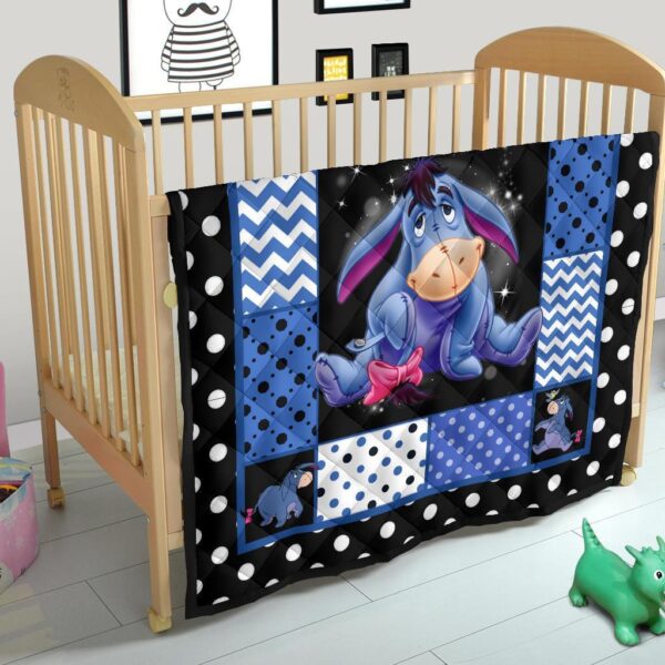 eeyore quilt blanket cute gift idea for cartoon fan bmxmb