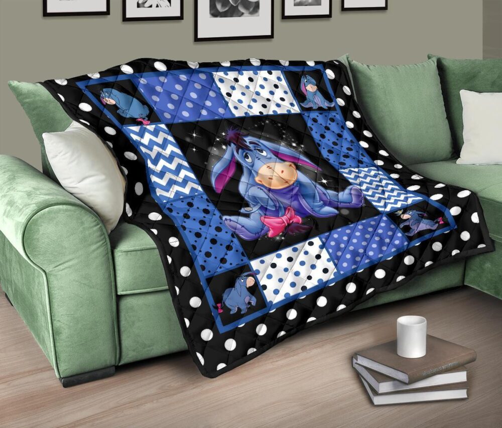 Eeyore Quilt Blanket Cute Gift Idea For Cartoon Fan