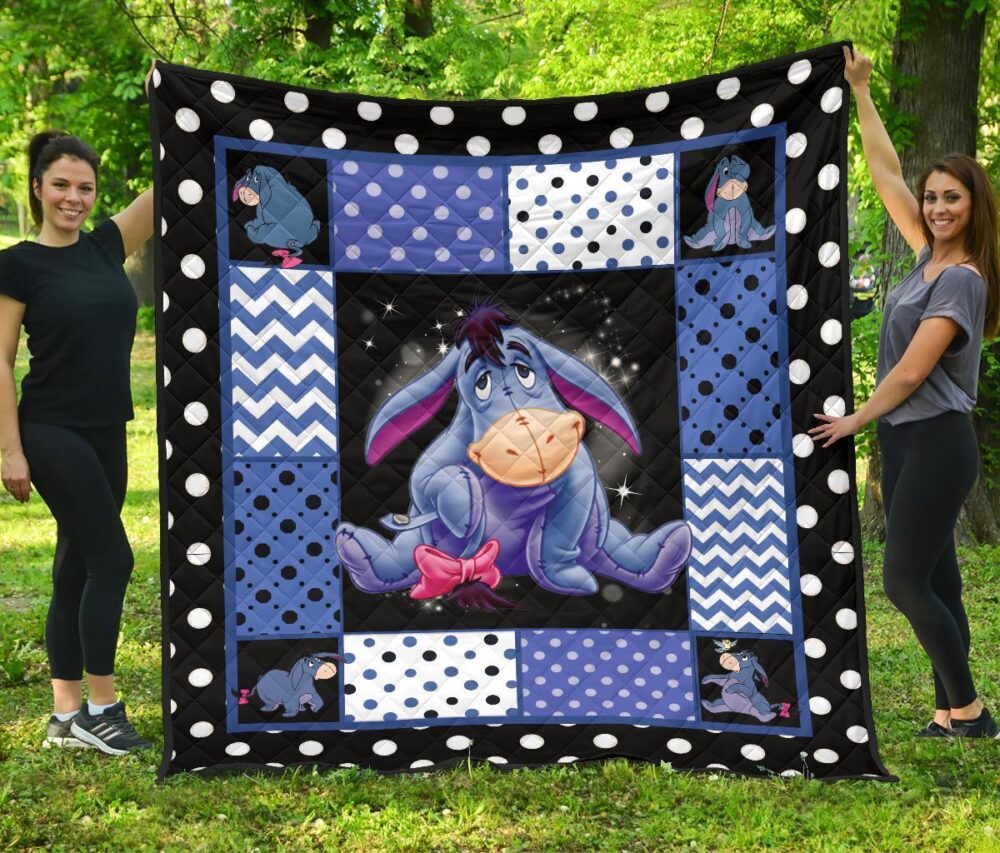 Eeyore Quilt Blanket Cute Gift Idea For Cartoon Fan