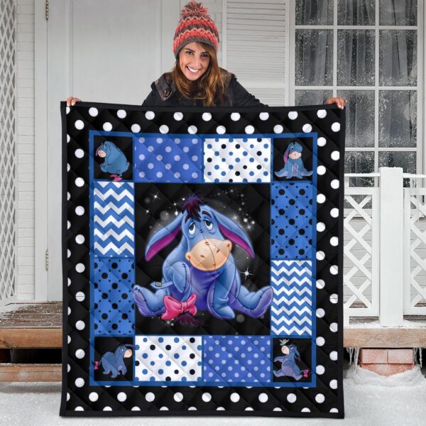 eeyore quilt blanket cute gift idea for cartoon fan vnwgx