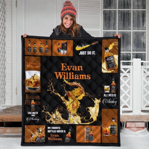 evan williams quilt blanket all i need is whisky gift idea u9x7x