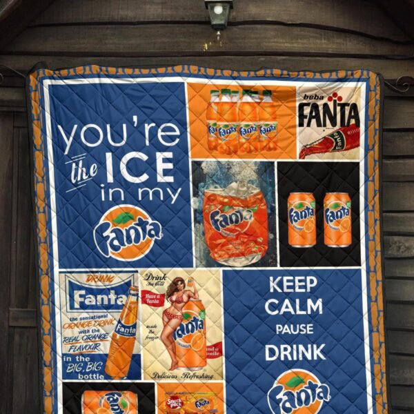 fanta quilt blanket funny gift for soft drink lover 5zth6