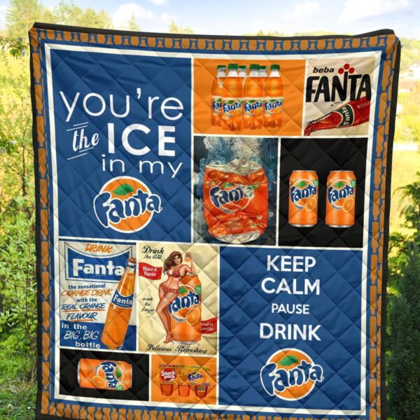 fanta quilt blanket funny gift for soft drink lover xz2ei