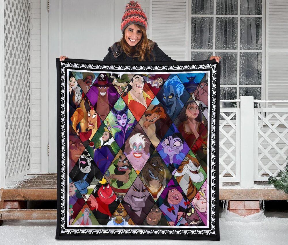 Favorite Villains Quilt Blanket For Fan Gift