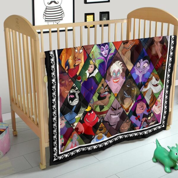 favorite villains quilt blanket for fan gift clrif