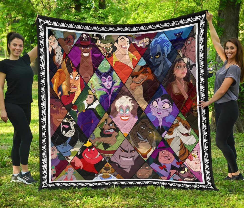 Favorite Villains Quilt Blanket For Fan Gift