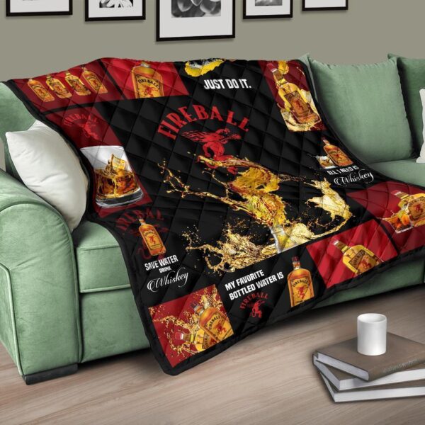 fireball cinnamon quilt blanket all i need is whisky gift idea 2zdwf