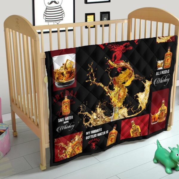 fireball cinnamon quilt blanket all i need is whisky gift idea 3gjww