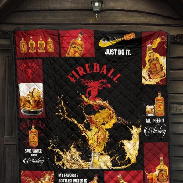 fireball cinnamon quilt blanket all i need is whisky gift idea 6ifiy