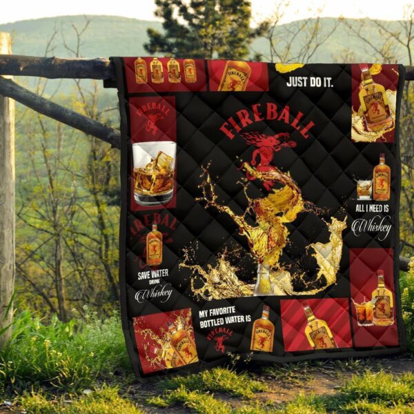 fireball cinnamon quilt blanket all i need is whisky gift idea ki8c7