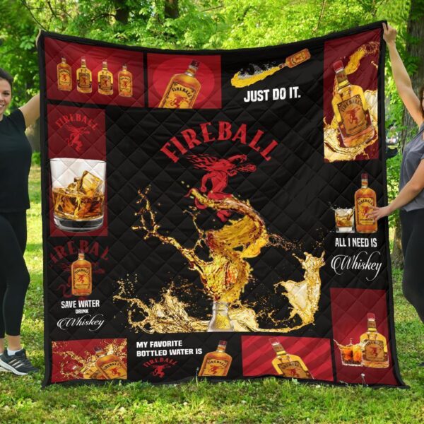 fireball cinnamon quilt blanket all i need is whisky gift idea zvvnp