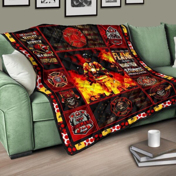 firefighter quilt blanket amazing gift idea 2tere