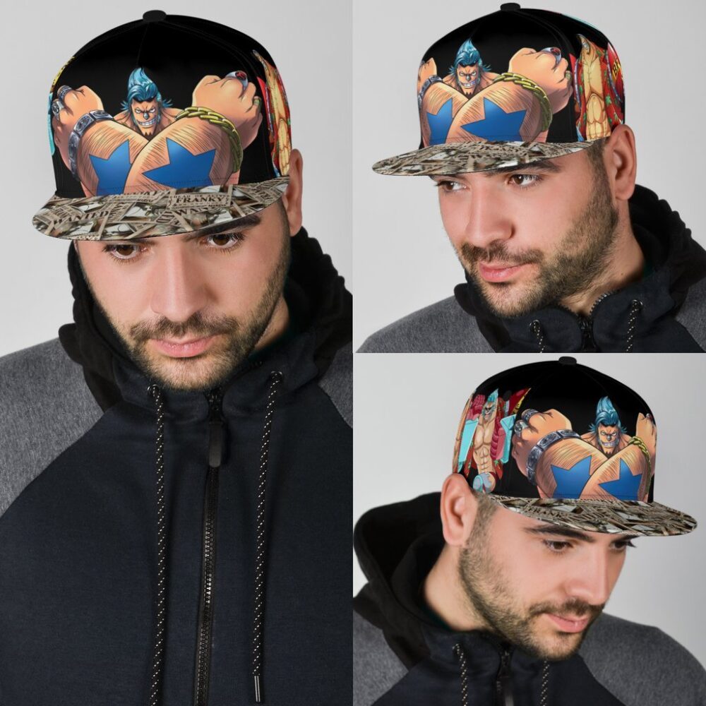 Franky Snapback Hat One Piece Anime Gift Idea