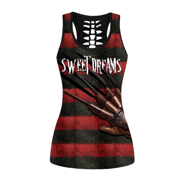 freddy krueger pattern tank top legging set outfit colorful 3d all over print s 5xl full size ctljs42 vhjsk