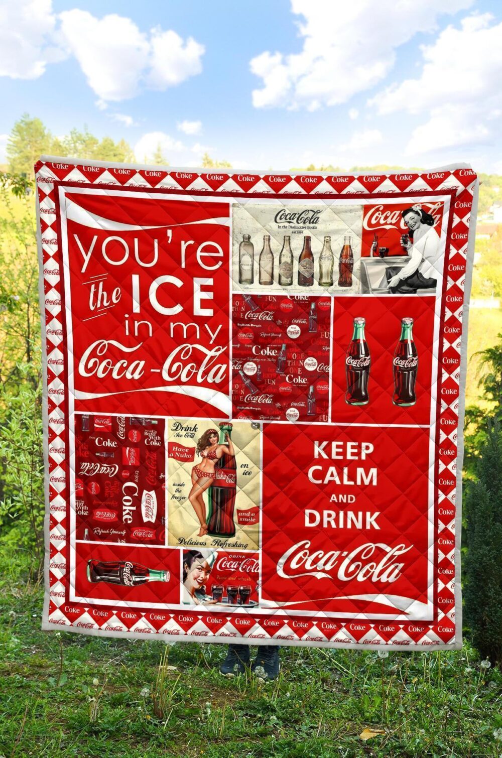 Funny Coca-cola Quilt Blanket Soft Drink Lover