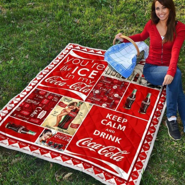 funny coca cola quilt blanket soft drink lover cl7rs