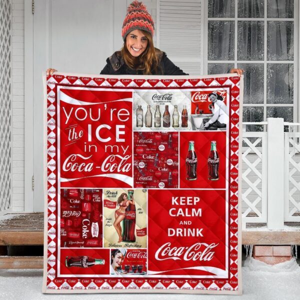 funny coca cola quilt blanket soft drink lover qgppp