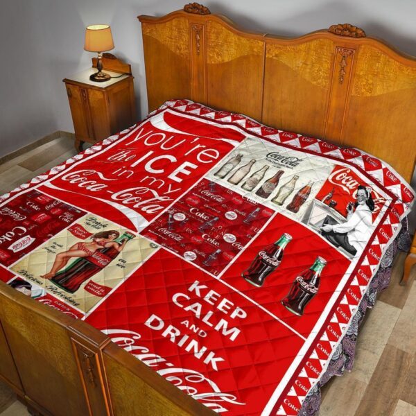 funny coca cola quilt blanket soft drink lover tf1dx