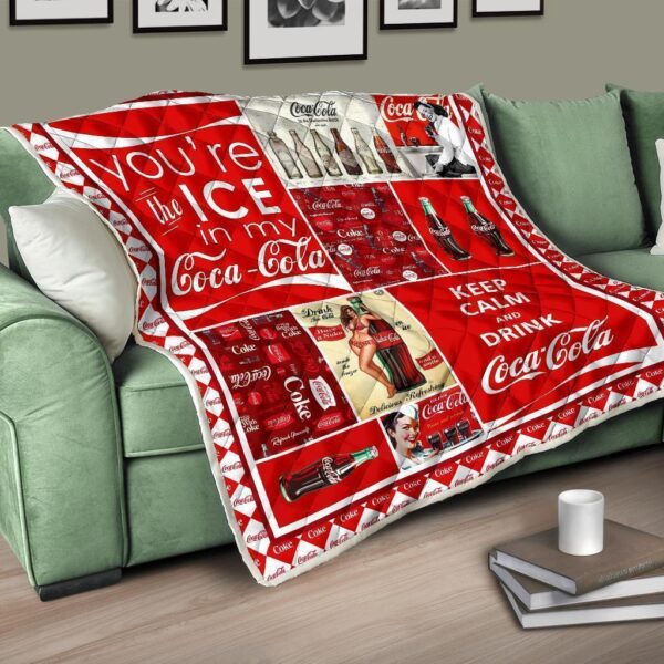 funny coca cola quilt blanket soft drink lover tgy62