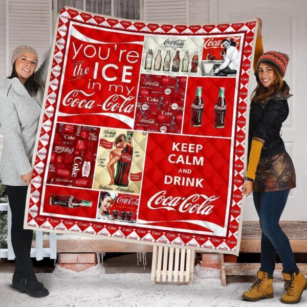 funny coca cola quilt blanket soft drink lover zbemi