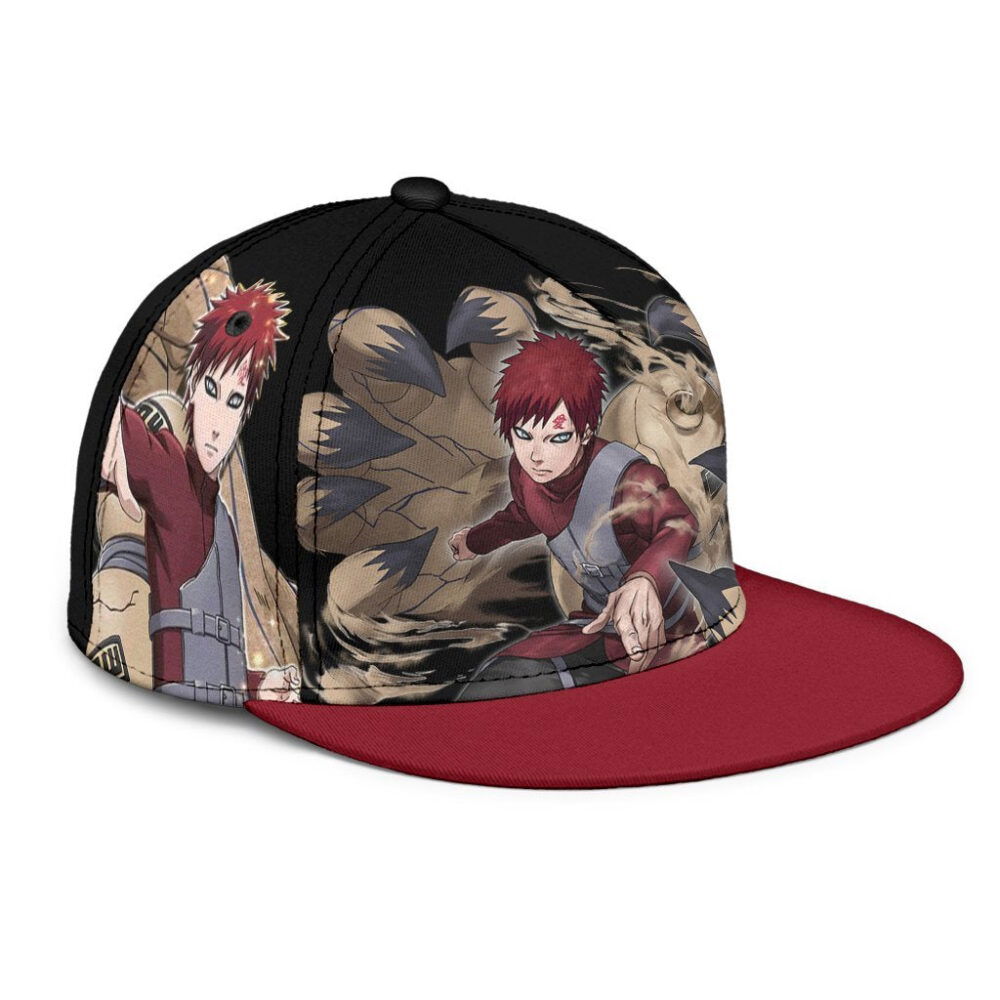 Gaara Snapback Hat Naruto Custom Anime Hat