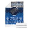 game of thrones winter is coming ugly christmas custom blanket home decor liivf